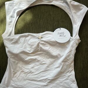 Princess Polly White Halter Top